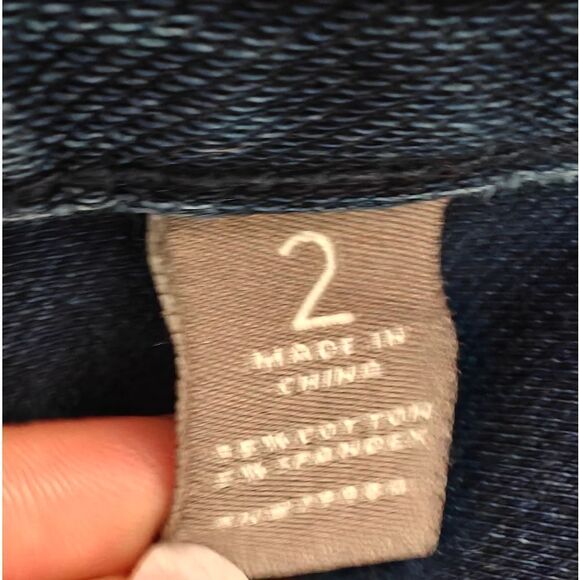 Chico's So Slimming Blue Straight Leg Jeans Classic Style Size L/12 2 - Picture 7 of 8